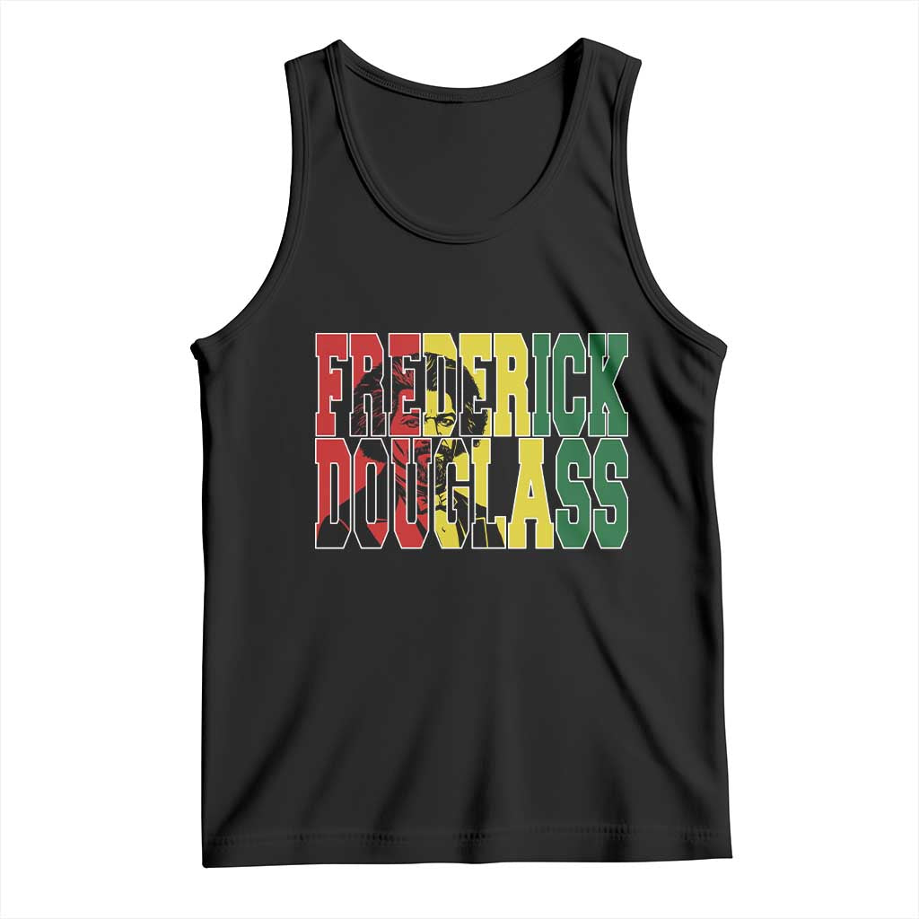 Frederick Douglass Tank Top Pan African Flag Black History Month - Wonder Print Shop