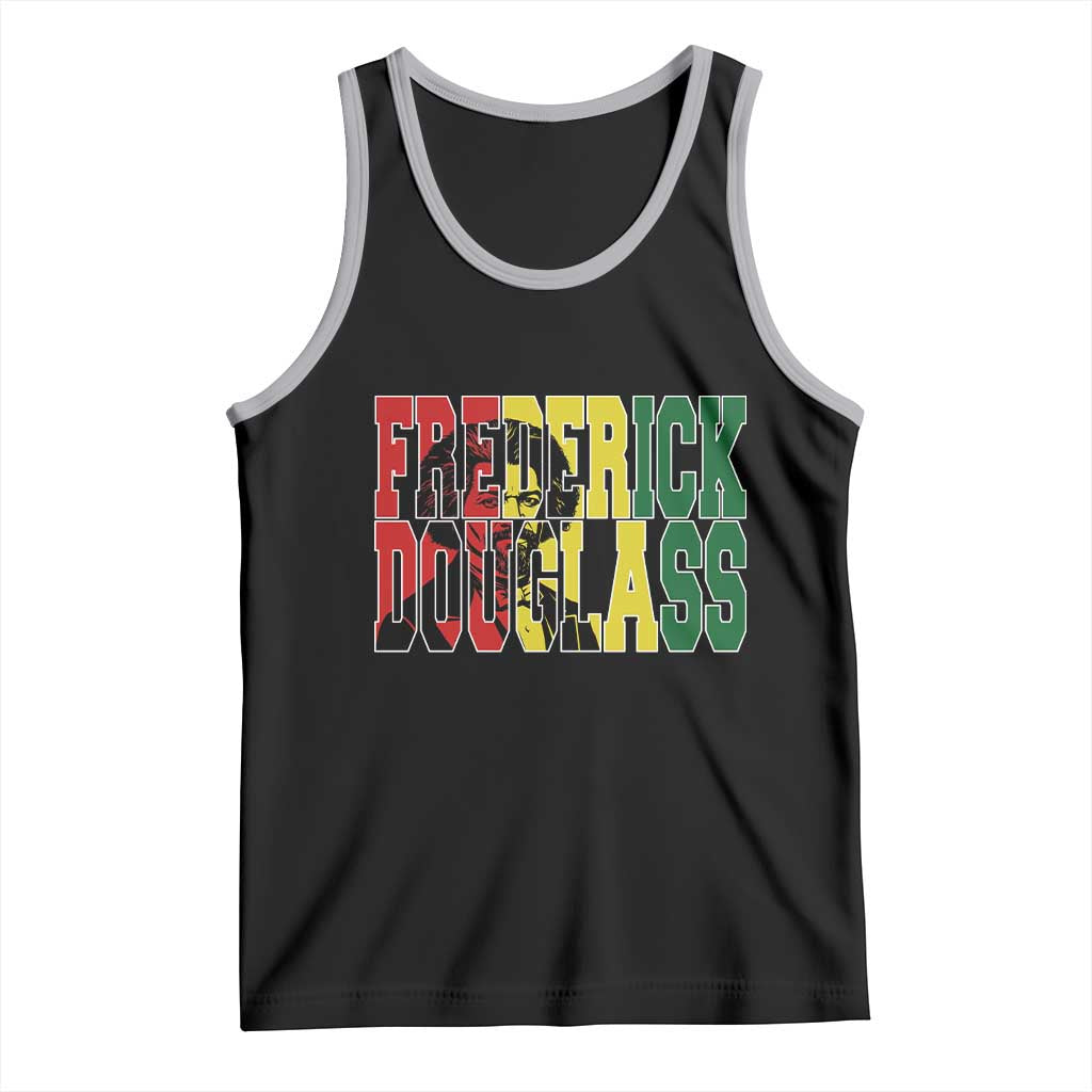 Frederick Douglass Tank Top Pan African Flag Black History Month - Wonder Print Shop