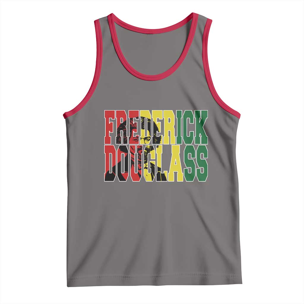 Frederick Douglass Tank Top Pan African Flag Black History Month - Wonder Print Shop