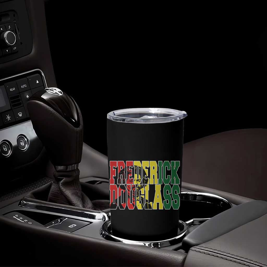 Frederick Douglass Tumbler Cup Pan African Flag Black History Month - Wonder Print Shop