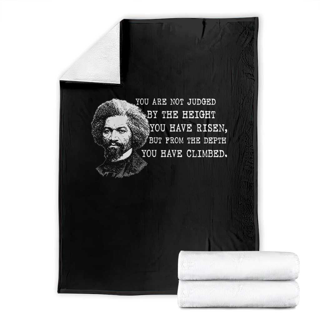 Frederick Douglass Quote Throw Blanket Black History Month - Wonder Print Shop