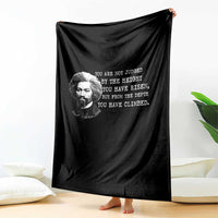 Frederick Douglass Quote Throw Blanket Black History Month - Wonder Print Shop