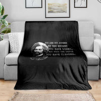 Frederick Douglass Quote Throw Blanket Black History Month - Wonder Print Shop