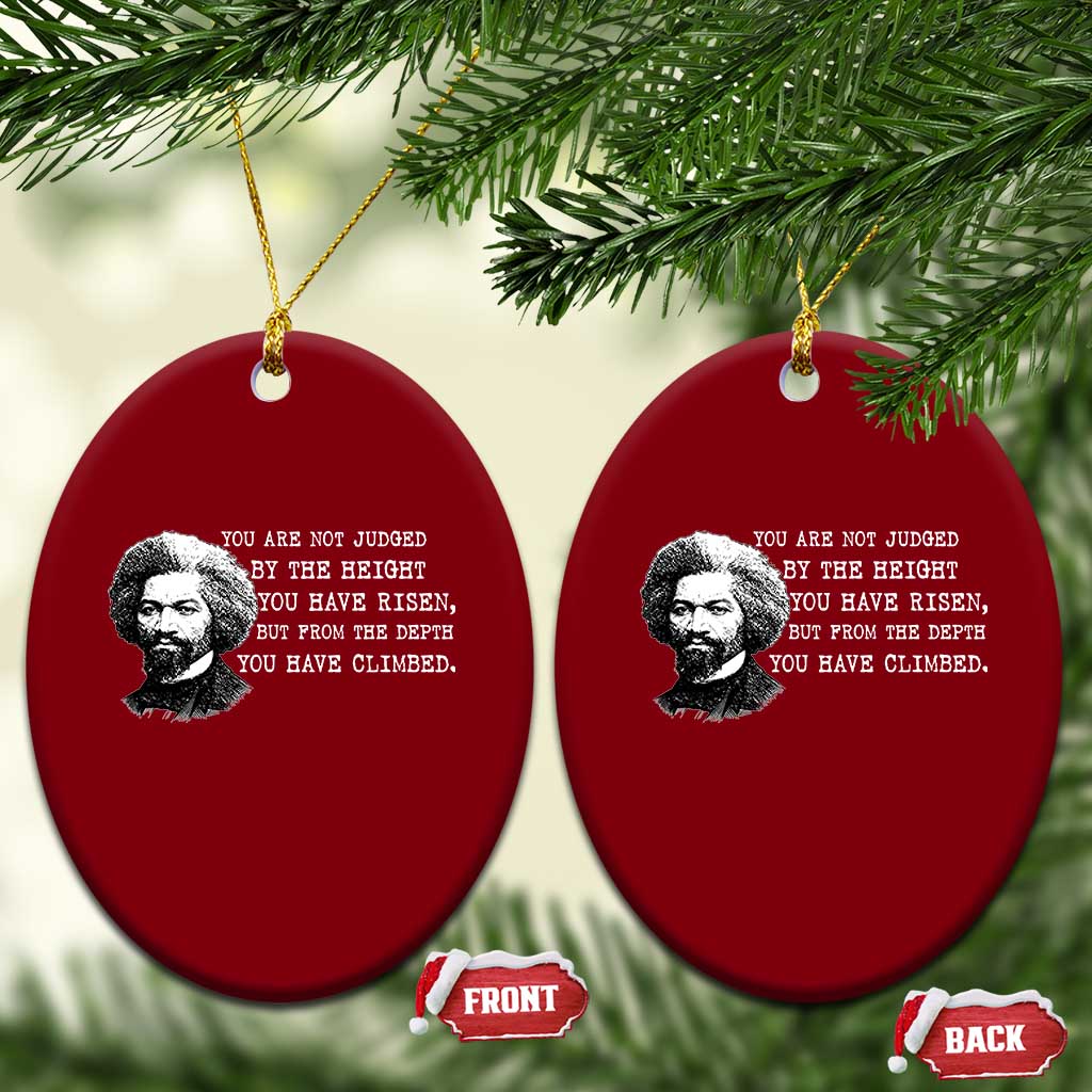 Frederick Douglass Quote Ceramic Ornament Black History Month - Wonder Print Shop