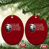Frederick Douglass Quote Ceramic Ornament Black History Month - Wonder Print Shop
