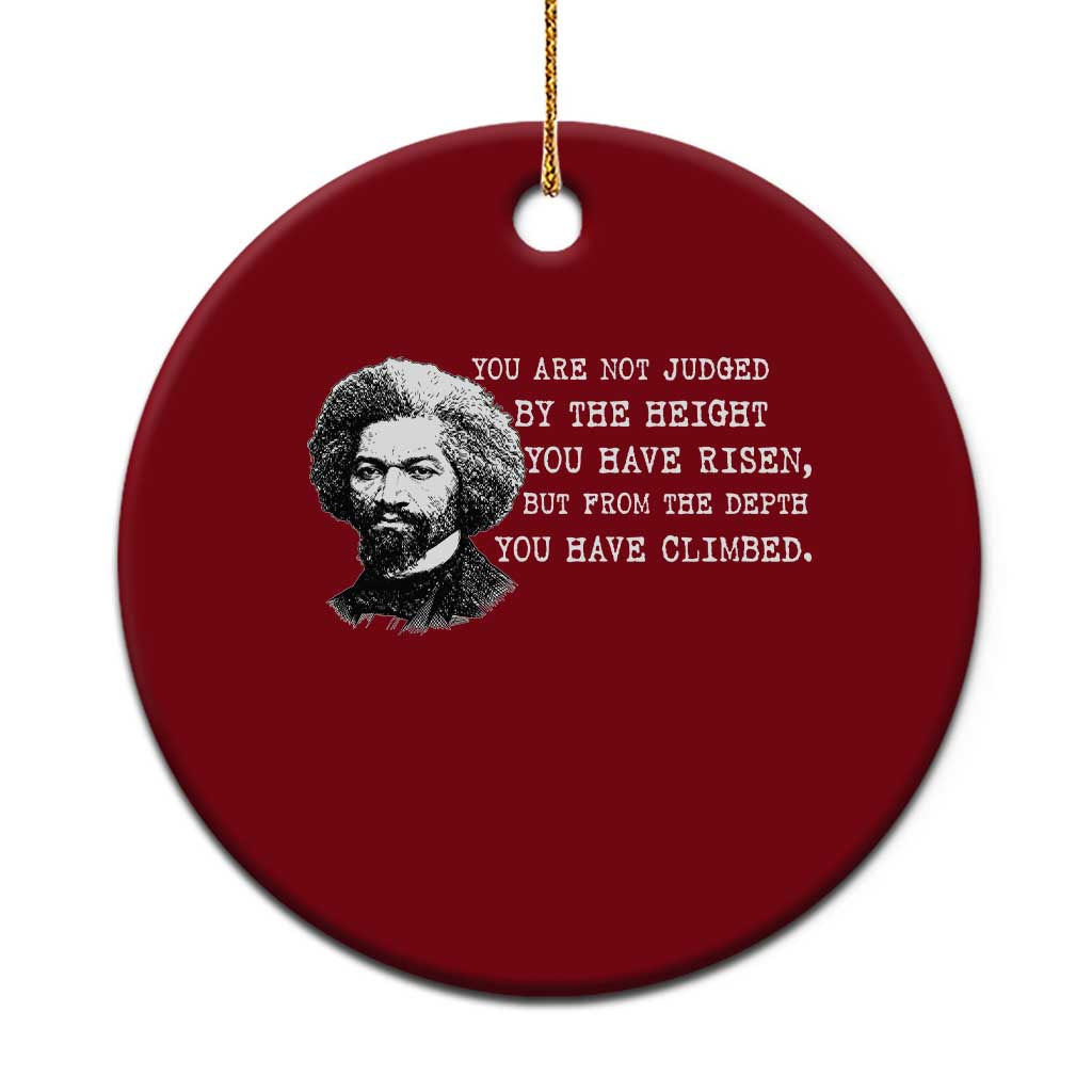 Frederick Douglass Quote Ceramic Ornament Black History Month - Wonder Print Shop
