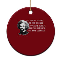 Frederick Douglass Quote Ceramic Ornament Black History Month - Wonder Print Shop