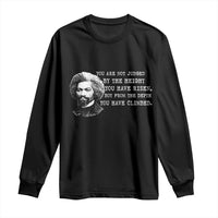Frederick Douglass Quote Long Sleeve Shirt Black History Month - Wonder Print Shop