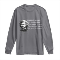 Frederick Douglass Quote Long Sleeve Shirt Black History Month - Wonder Print Shop