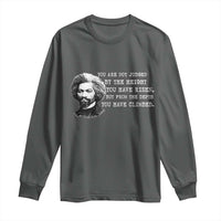 Frederick Douglass Quote Long Sleeve Shirt Black History Month - Wonder Print Shop