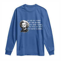 Frederick Douglass Quote Long Sleeve Shirt Black History Month - Wonder Print Shop