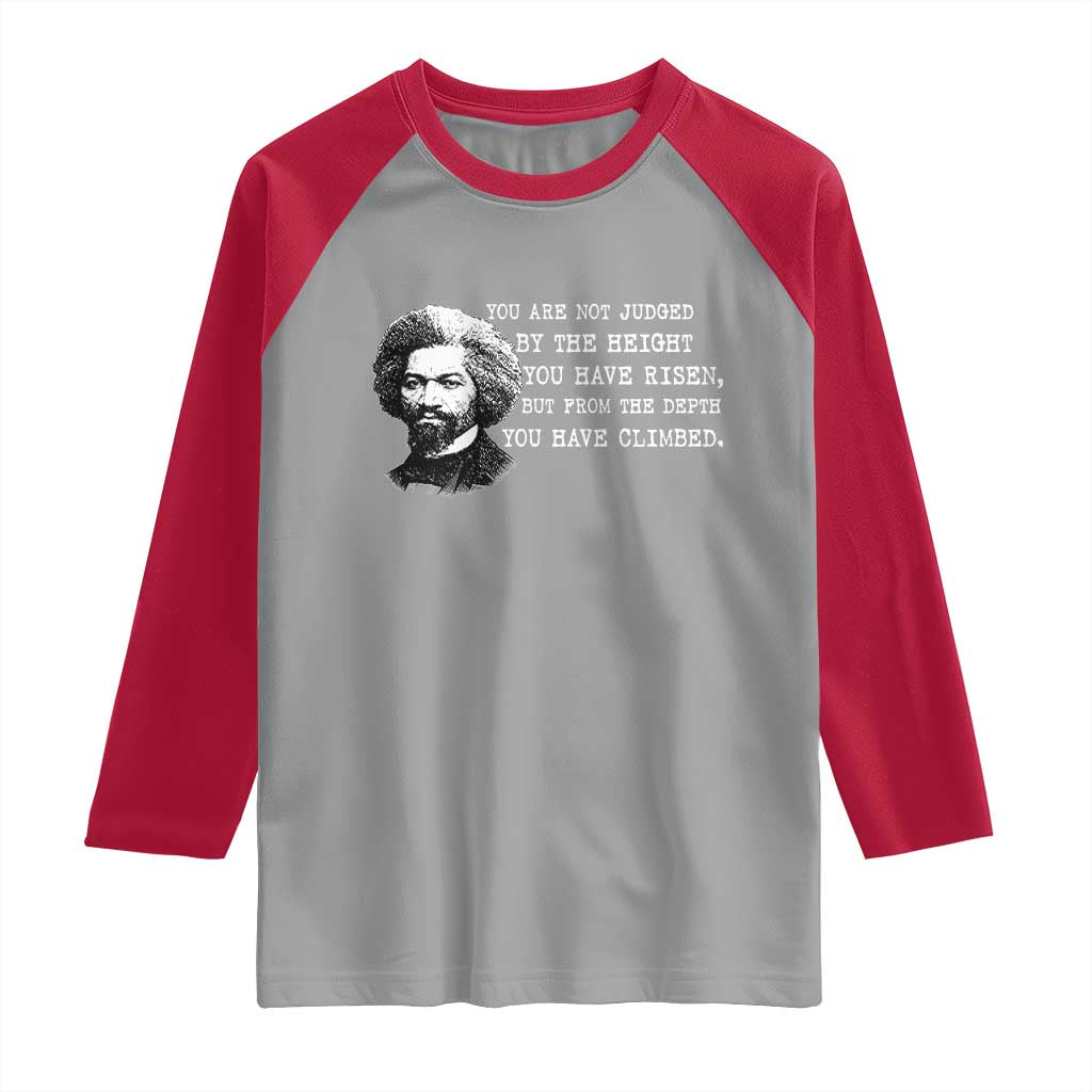 Frederick Douglass Quote Raglan Shirt Black History Month - Wonder Print Shop