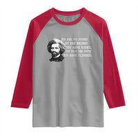 Frederick Douglass Quote Raglan Shirt Black History Month - Wonder Print Shop