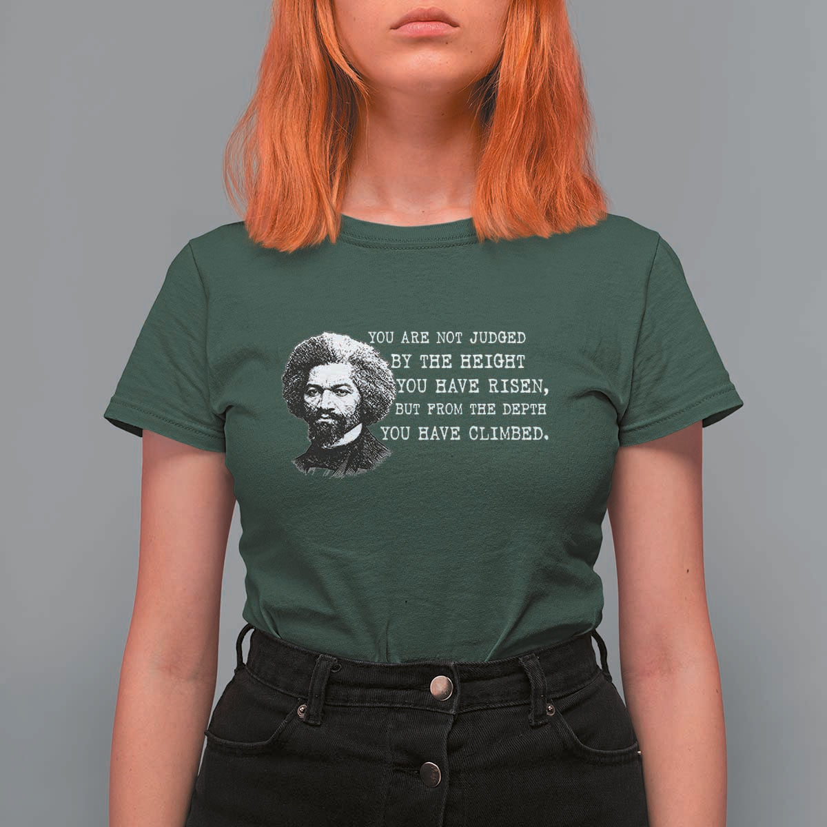 Frederick Douglass Quote T Shirt For Women Black History Month - Wonder Print Shop