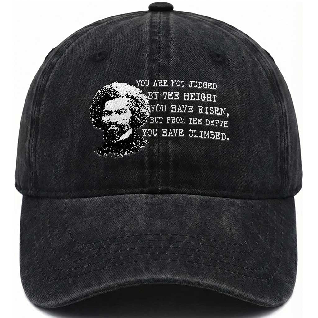 Frederick Douglass Quote Washed Cotton Baseball Cap Black History Month