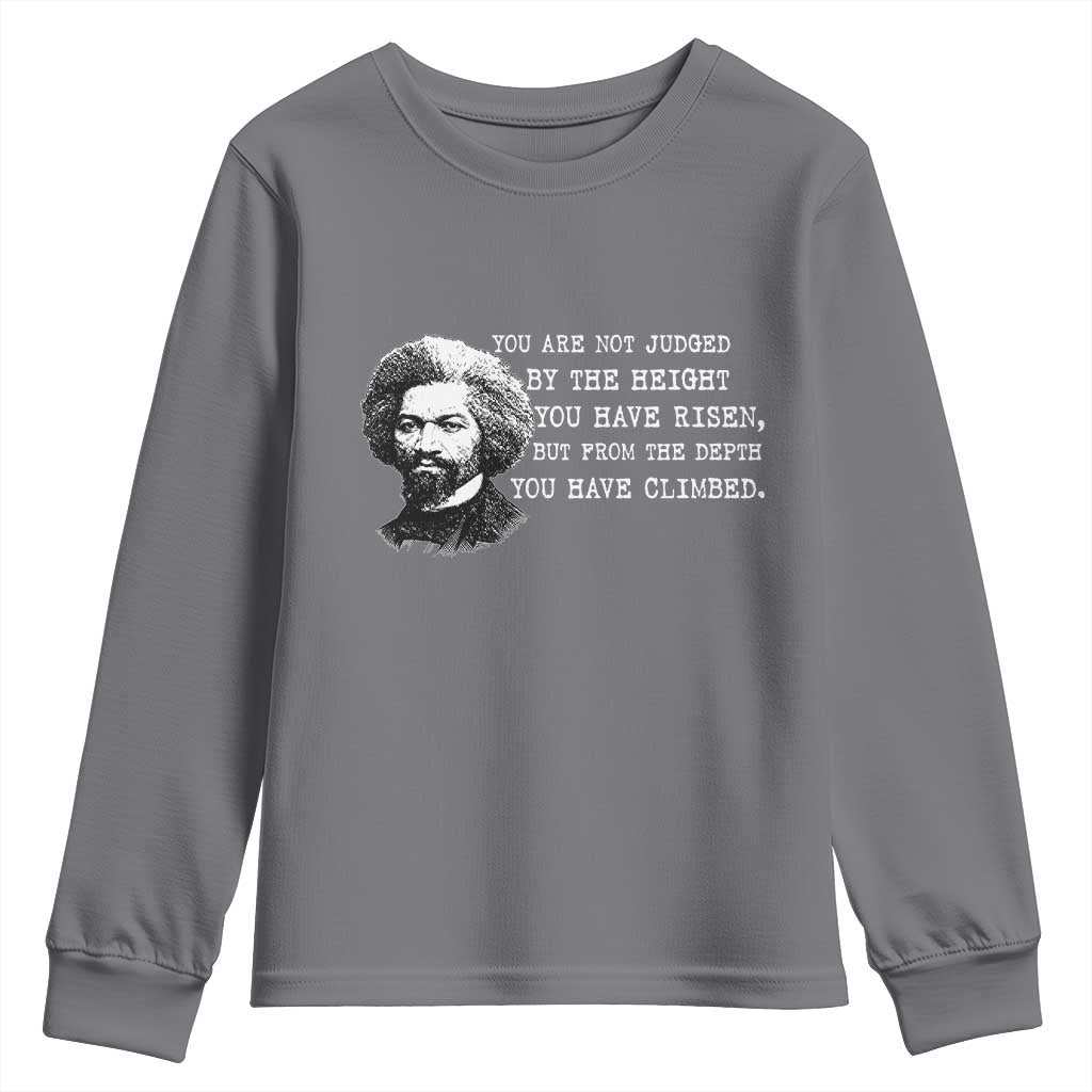 Frederick Douglass Quote Youth Sweatshirt Black History Month - Wonder Print Shop