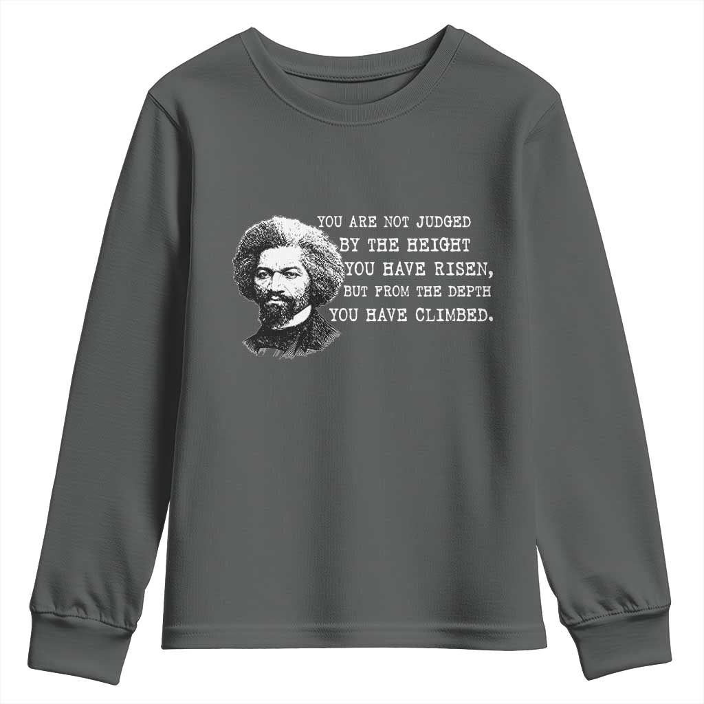 Frederick Douglass Quote Youth Sweatshirt Black History Month - Wonder Print Shop