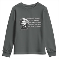 Frederick Douglass Quote Youth Sweatshirt Black History Month - Wonder Print Shop