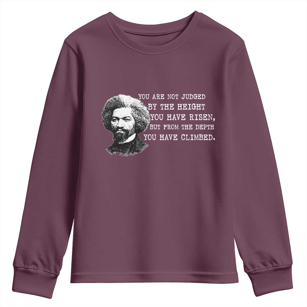 Frederick Douglass Quote Youth Sweatshirt Black History Month - Wonder Print Shop