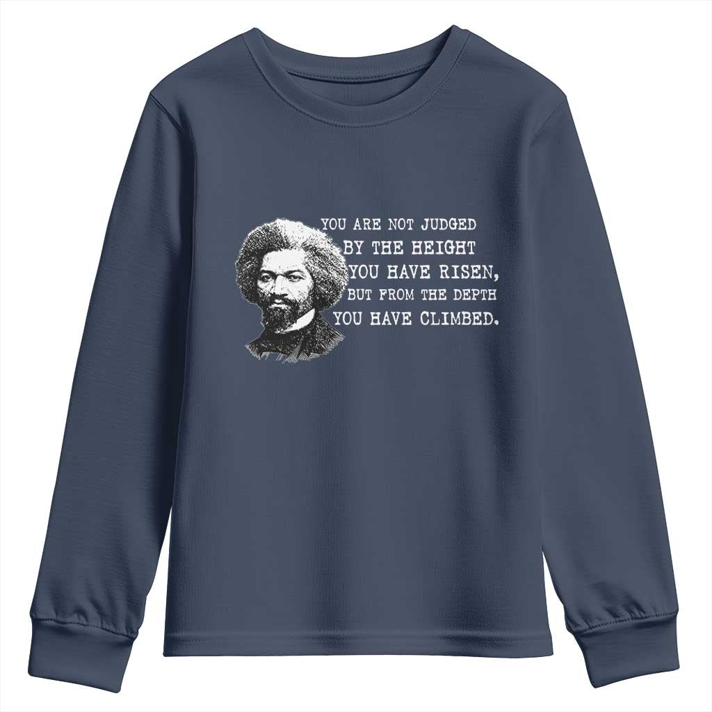 Frederick Douglass Quote Youth Sweatshirt Black History Month - Wonder Print Shop