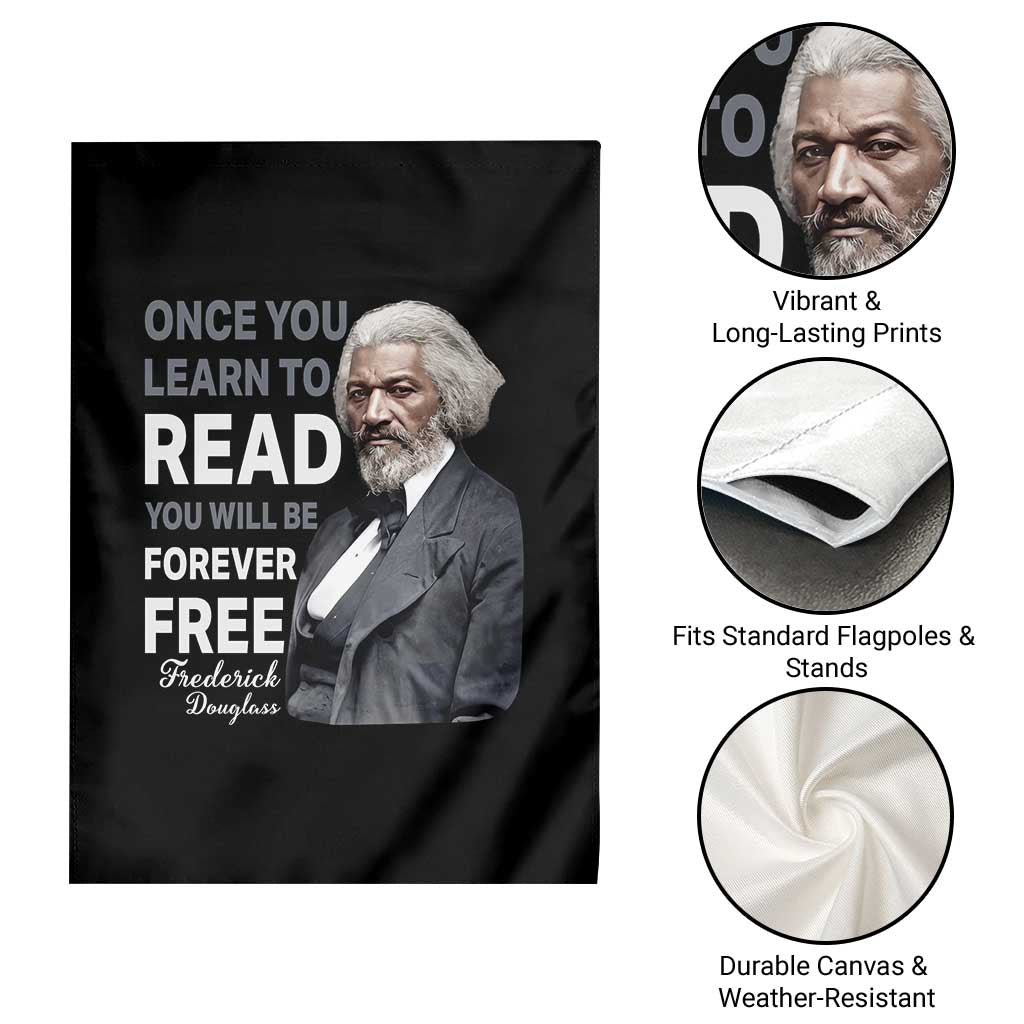 Frederick Douglass Freedom Quote Garden Flag Once You Learn to Read - Wonder Print Shop