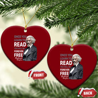 Frederick Douglass Freedom Quote Ceramic Ornament Once You Learn to Read - Wonder Print Shop