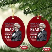 Frederick Douglass Freedom Quote Ceramic Ornament Once You Learn to Read - Wonder Print Shop