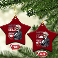 Frederick Douglass Freedom Quote Ceramic Ornament Once You Learn to Read - Wonder Print Shop