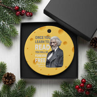 Frederick Douglass Freedom Quote Ceramic Ornament Once You Learn to Read - Wonder Print Shop