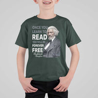 Frederick Douglass Freedom Quote T Shirt For Kid Once You Learn to Read - Wonder Print Shop