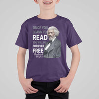 Frederick Douglass Freedom Quote T Shirt For Kid Once You Learn to Read - Wonder Print Shop