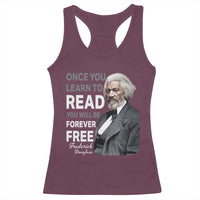Frederick Douglass Freedom Quote Racerback Tank Top Once You Learn to Read - Wonder Print Shop