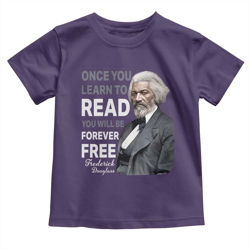 Frederick Douglass Freedom Quote Toddler T Shirt Once You Learn to Read - Wonder Print Shop