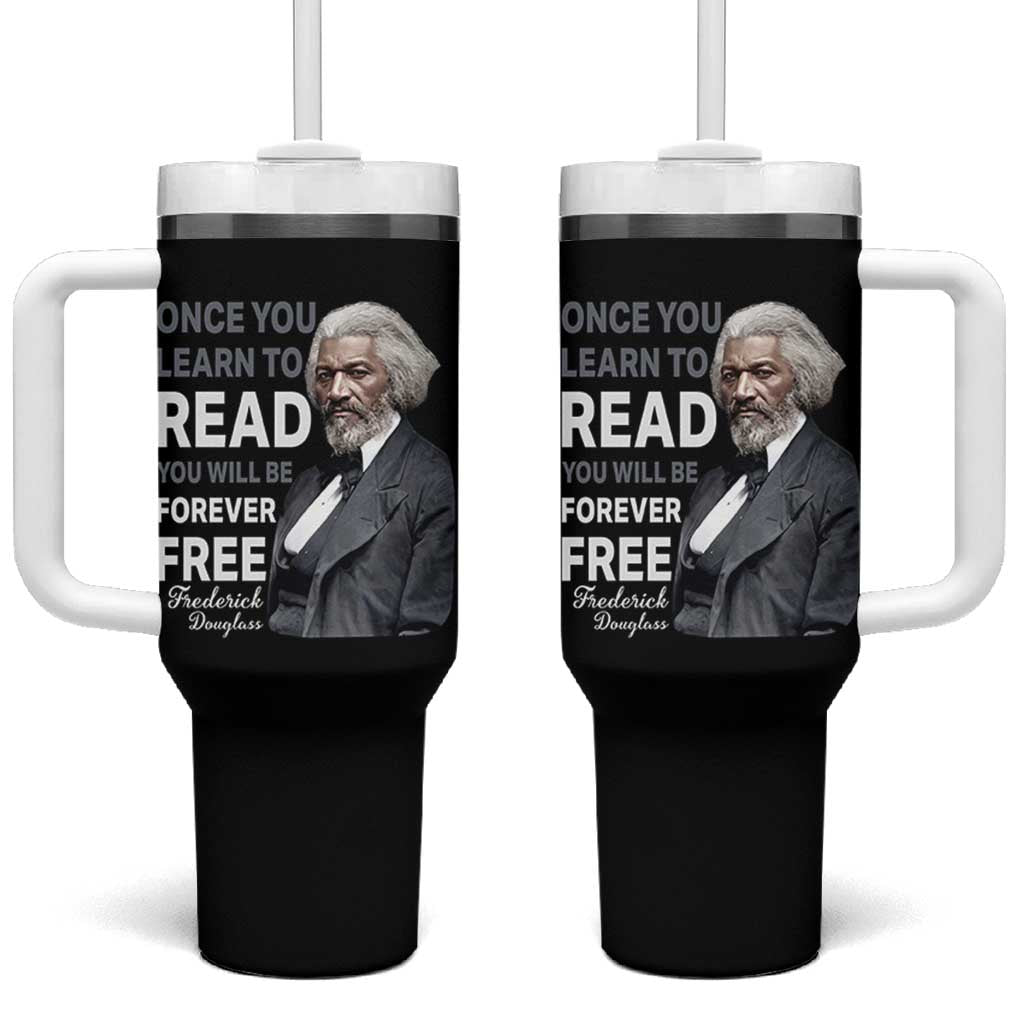 Frederick Douglass Freedom Quote Tumbler With Handle Once You Learn to Read - Wonder Print Shop