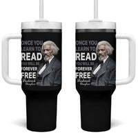 Frederick Douglass Freedom Quote Tumbler With Handle Once You Learn to Read - Wonder Print Shop