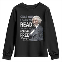 Frederick Douglass Freedom Quote Youth Sweatshirt Once You Learn to Read - Wonder Print Shop