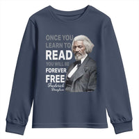Frederick Douglass Freedom Quote Youth Sweatshirt Once You Learn to Read - Wonder Print Shop