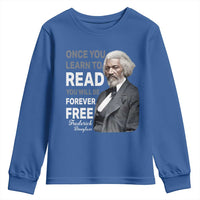 Frederick Douglass Freedom Quote Youth Sweatshirt Once You Learn to Read - Wonder Print Shop