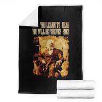 Frederick Douglass Quote Throw Blanket Once You Learn to Read - Wonder Print Shop