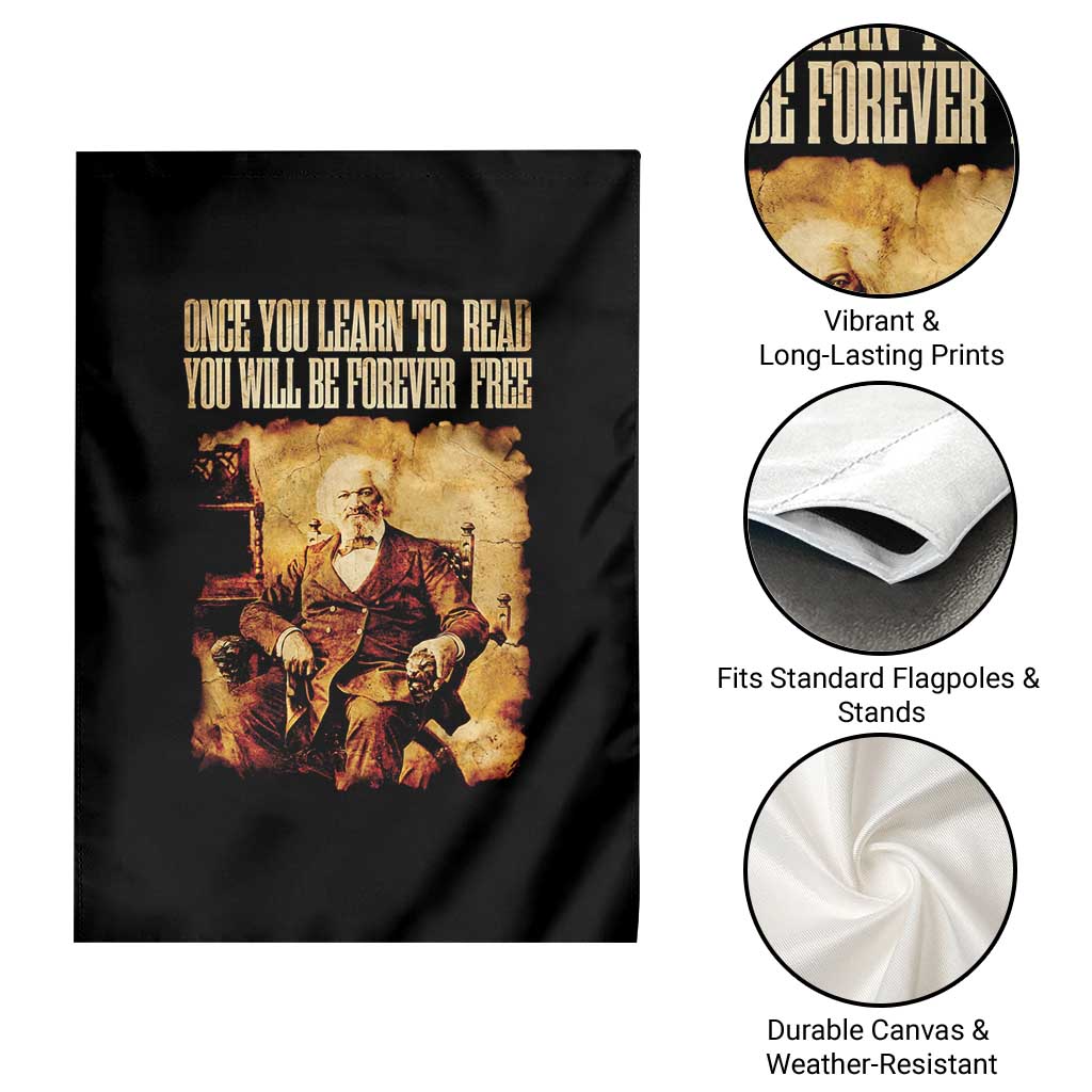 Frederick Douglass Quote Garden Flag Once You Learn to Read - Wonder Print Shop