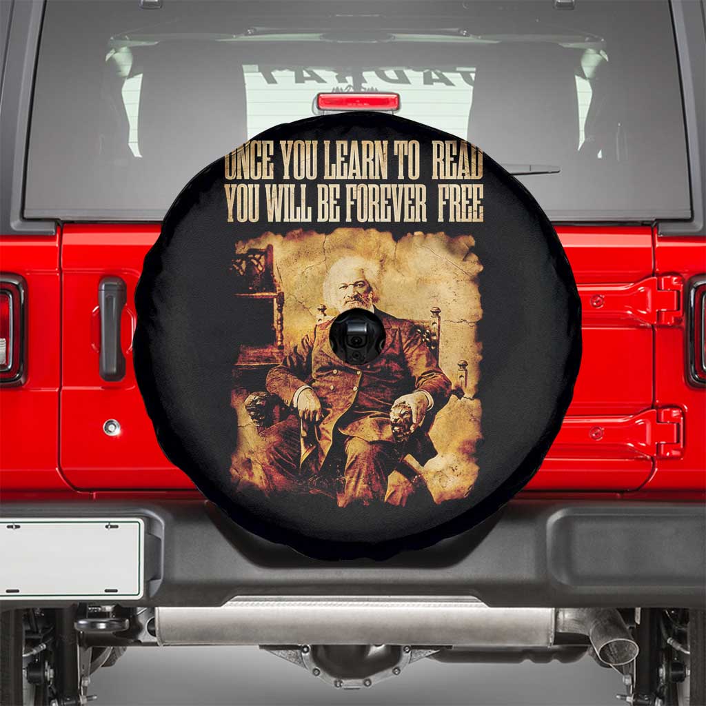 Frederick Douglass Quote Spare Tire Cover Once You Learn to Read - Wonder Print Shop