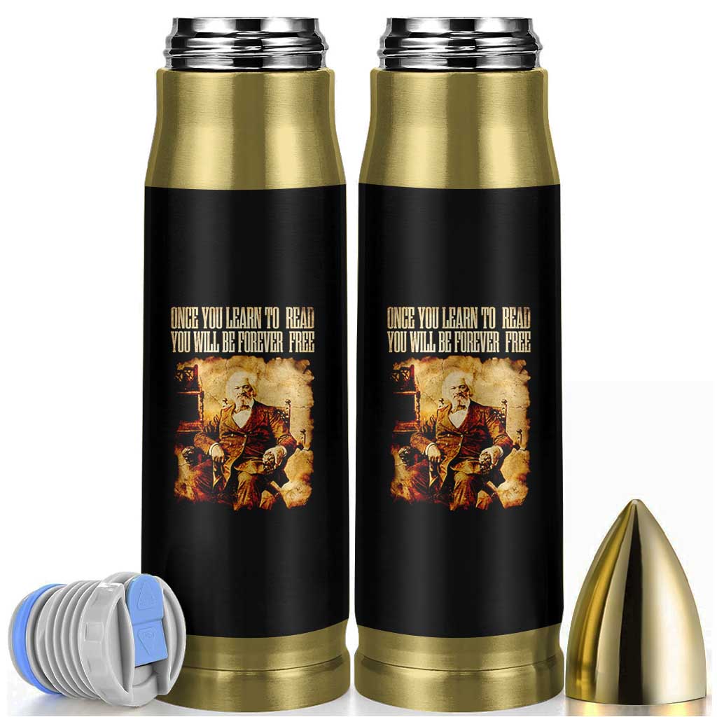 Frederick Douglass Quote Bullet Tumbler Once You Learn to Read - Wonder Print Shop