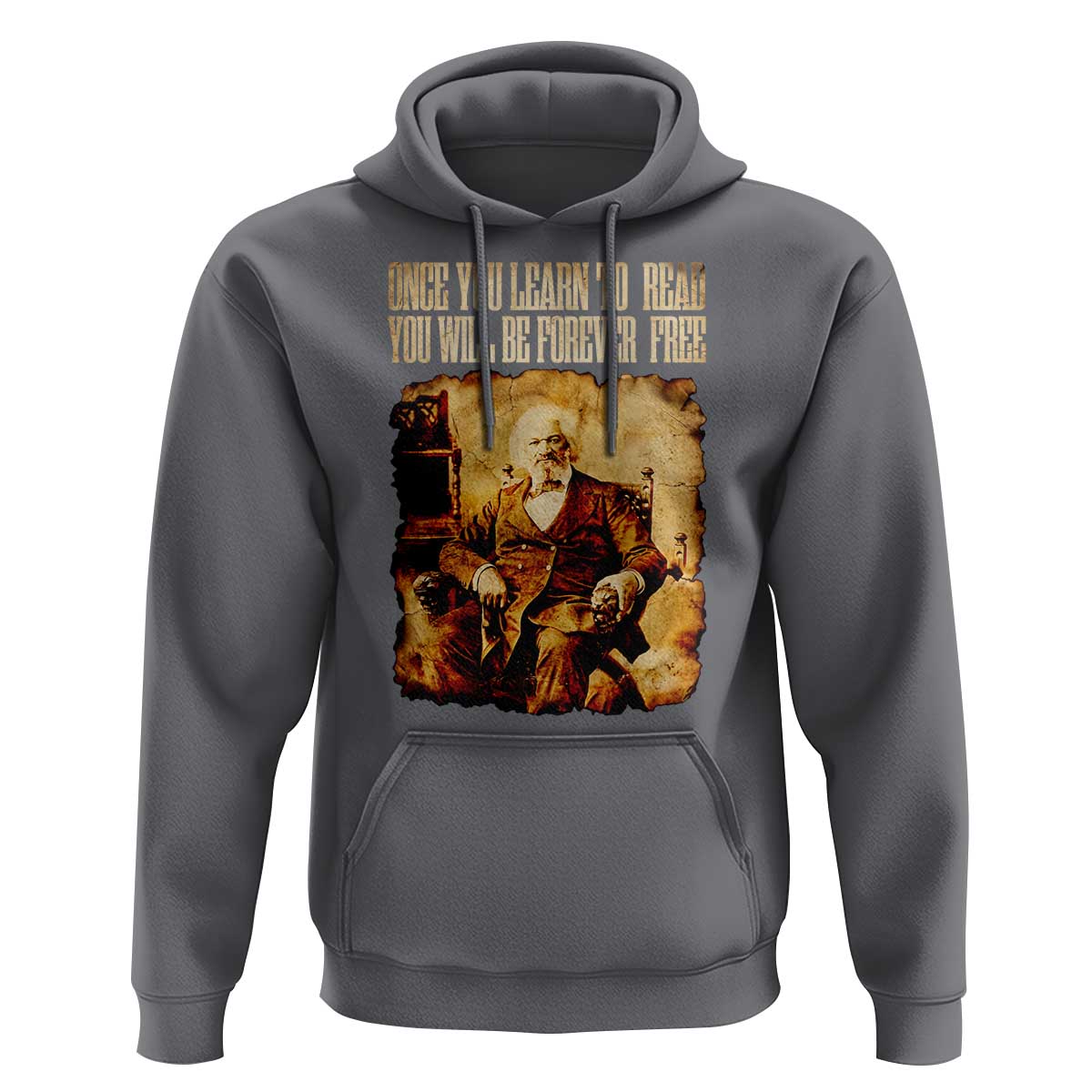 Frederick Douglass Quote Hoodie Once You Learn to Read - Wonder Print Shop