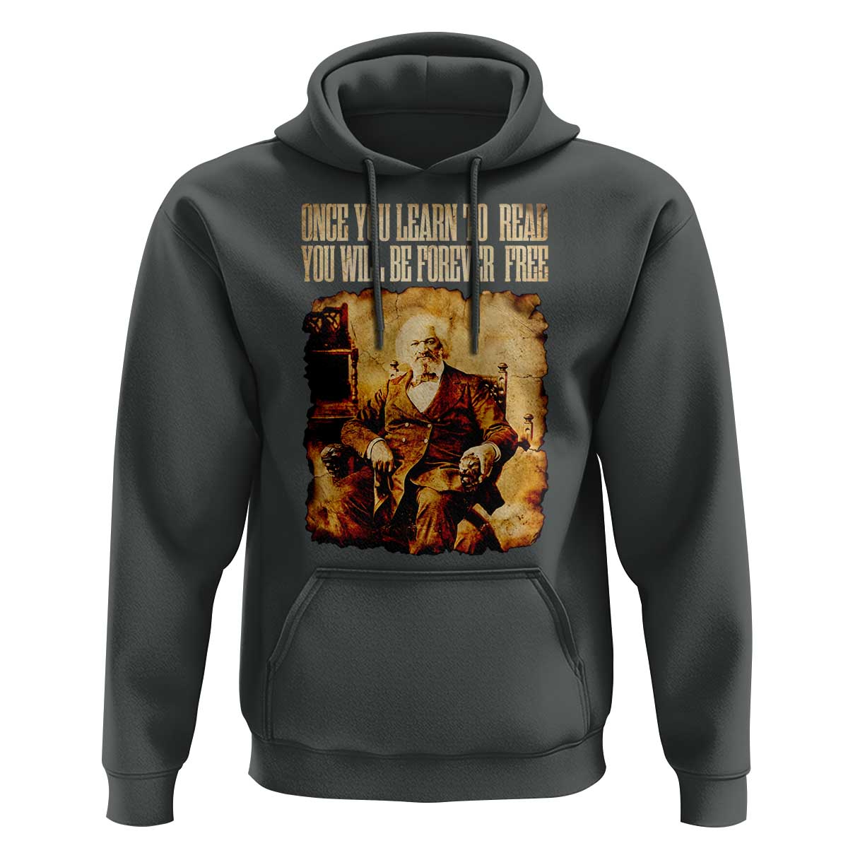 Frederick Douglass Quote Hoodie Once You Learn to Read - Wonder Print Shop