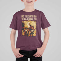 Frederick Douglass Quote T Shirt For Kid Once You Learn to Read - Wonder Print Shop