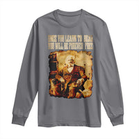 Frederick Douglass Quote Long Sleeve Shirt Once You Learn to Read - Wonder Print Shop