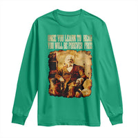 Frederick Douglass Quote Long Sleeve Shirt Once You Learn to Read - Wonder Print Shop