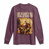 Frederick Douglass Quote Long Sleeve Shirt Once You Learn to Read - Wonder Print Shop