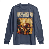 Frederick Douglass Quote Long Sleeve Shirt Once You Learn to Read - Wonder Print Shop