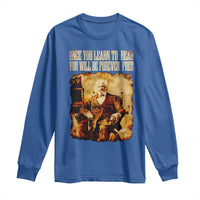 Frederick Douglass Quote Long Sleeve Shirt Once You Learn to Read - Wonder Print Shop